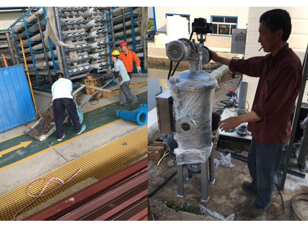 甘肃金昌4×200T/H除盐水装置  二期施工现场